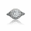 1 Carat Natural Diamond in Art Deco 14k White Gold Engagement Ring