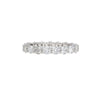3,3 Karat Laborgezüchteter Diamant Unisex Ehering 14K Weißgold Größe 9-11