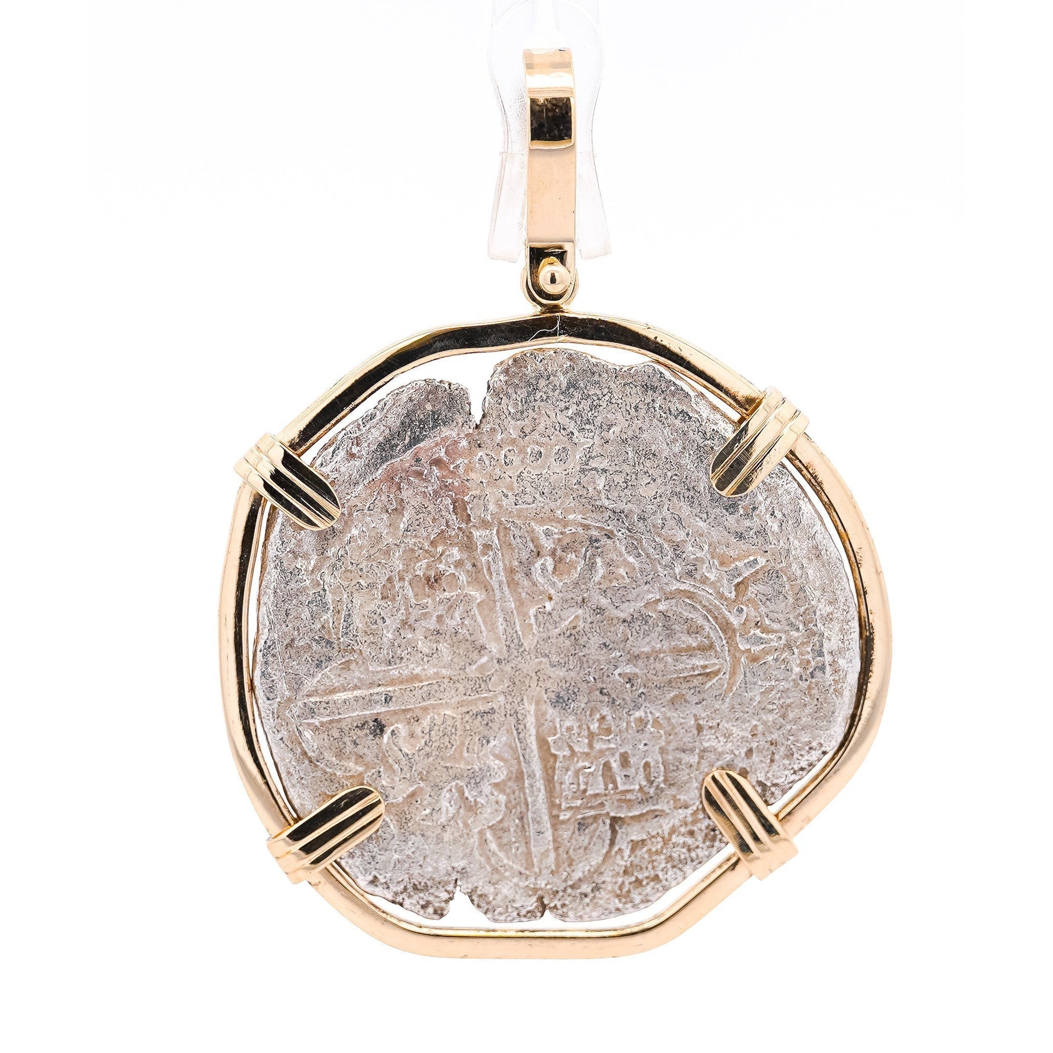 エクアドル産　ラテペニストゲムネハナムグリ　36mm Authentic Atocha Coin 8 Reale Grade 1 Unmounted With Certificate
