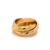 Cartier 3 Band Trinity Ring in 18K Solid Gold Size 4