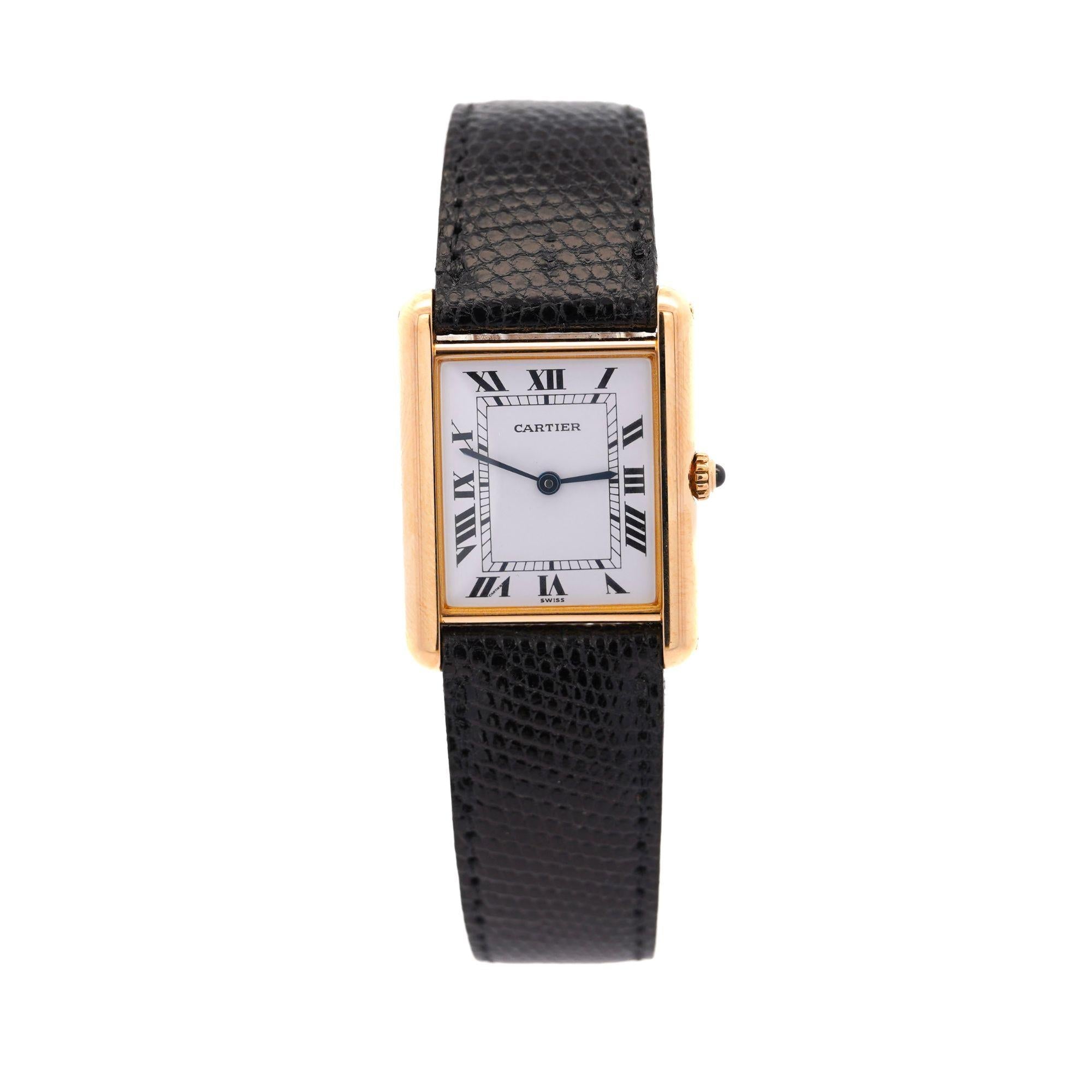 Cartier Tank Large 18K Gold Quartz 25mm Watch – ASSAY