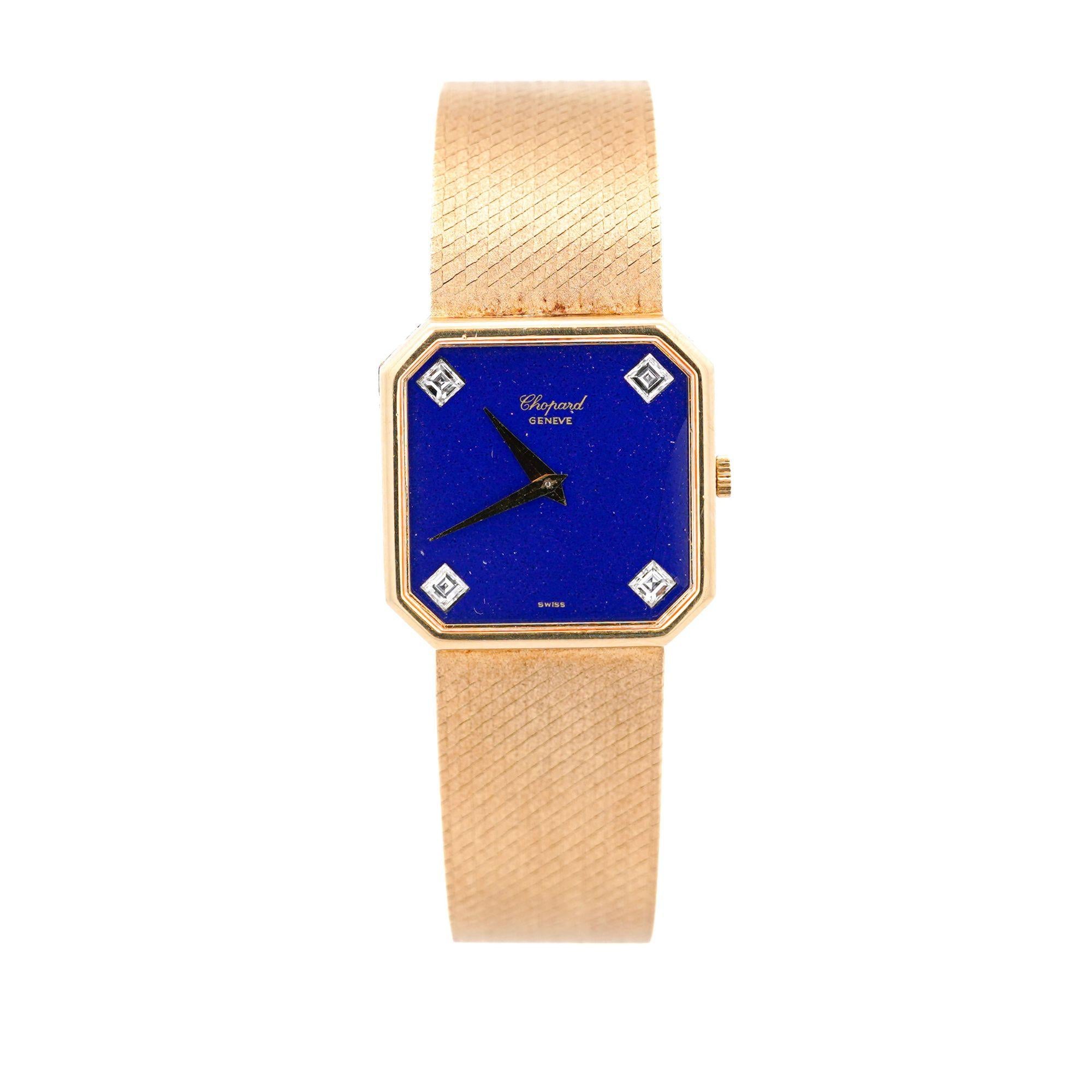 Chopard Lapis Lazuli 18K Gold 26mm Vintage Watch Circa 1970s – ASSAY