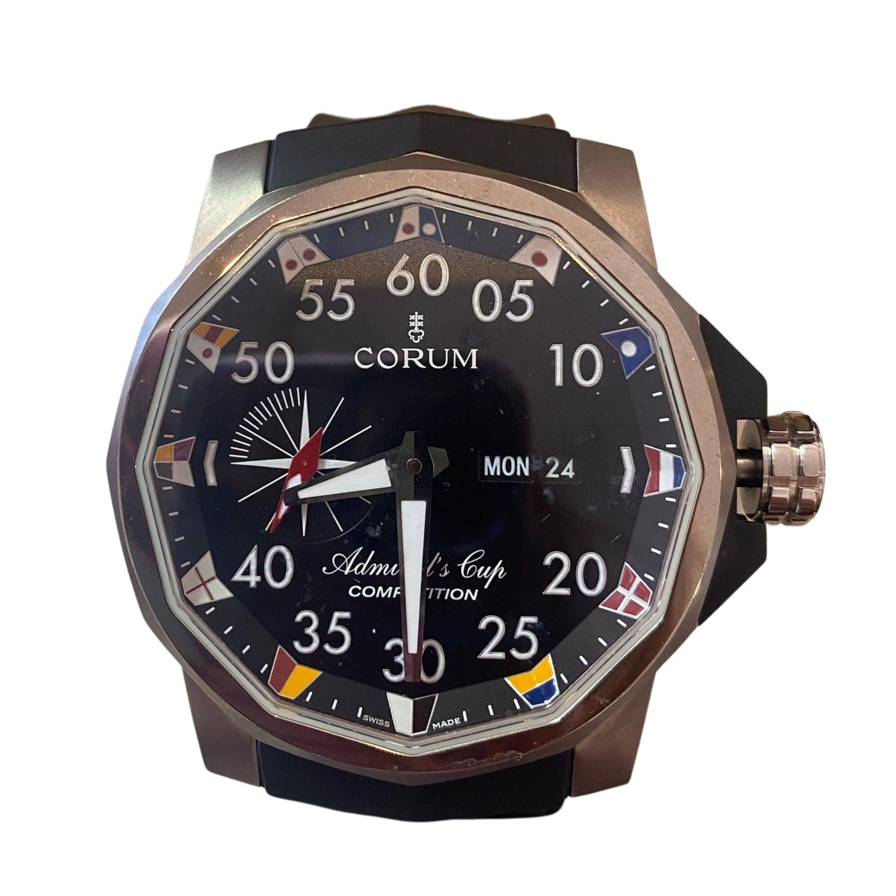 Corum Admirals Cup Black Dial Mens Watch – ASSAY