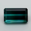 GIA Certified 12.95 Carat Emerald Cut Blue Indicolite Tourmaline Loose Gemstone