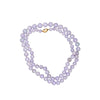 GIA Certified Gumps San Francisco Type A Lavender Jadeite Bead Necklace