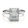 IGI Cert 4.58 Carat Elongated Radiant Cut Lab Diamond 14KW Gold Engagement Ring