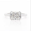 IGI Cert. 2.54 Carat Lab Grown Radiant Cut Diamond East West Half Bezel Ring