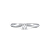 diamants taille princesse dans un sertissage de Bague en or 18k fin