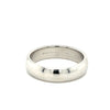 Tiffany & Co. Bague de mariage pour homme en platine signée 6MM