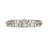 Anciens bracelet en filigrane en platine avec diamant de 10 carats Art Déco