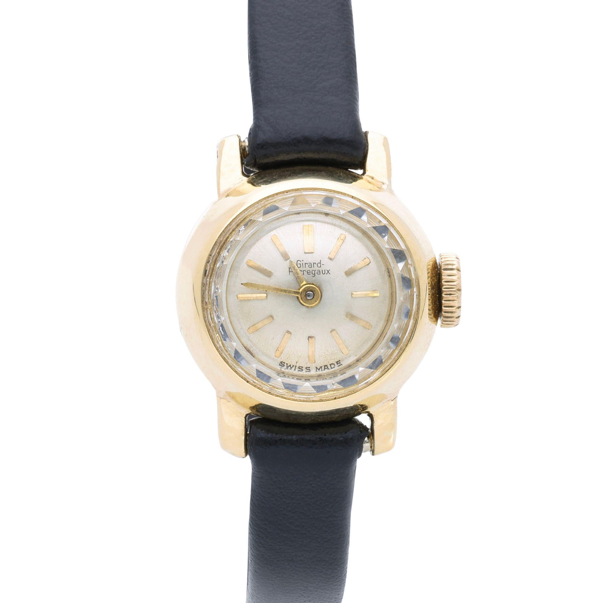 Vintage Girard Perregaux 18K Yellow Gold 16mm Manual Wind Watch