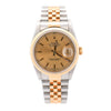 Anciens Rolex DateJust 36mm Deux Tons sur Bracelet Jubilé Date 1995 Montre