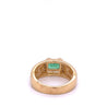 0.76CT Colombian Emerald and Inlaid Opal 14k Yellow Gold Ring-Assay Jewelers-ASSAY