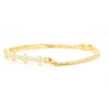 0.88 Carat Diamond in 18K Gold Twisted Rope Chain Floral Bracelet