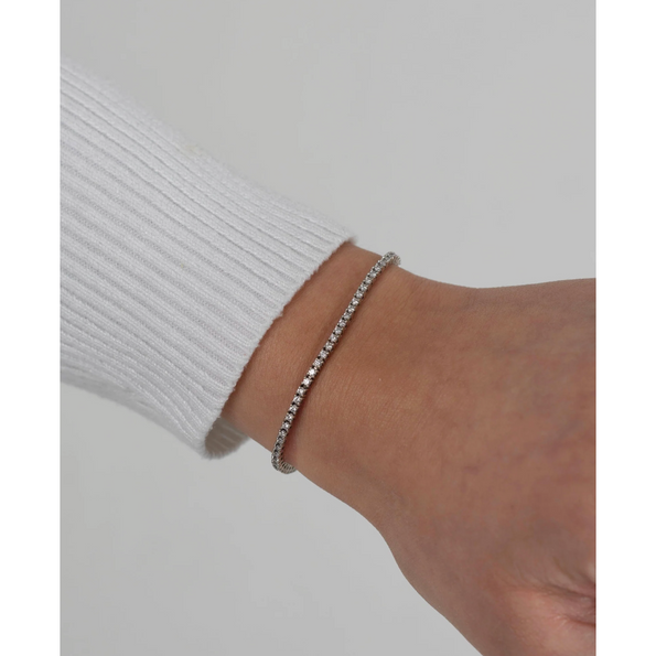 1-12 Carat Lab Grown Diamond Tennis 4-Prong Bracelet for Women
