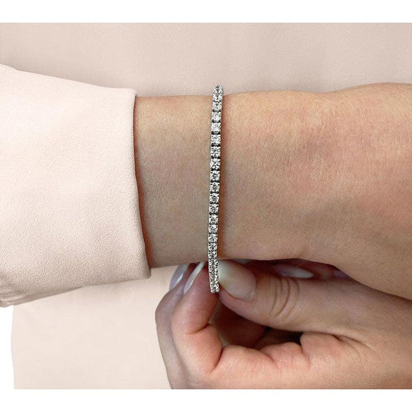 1-12 Carat Lab Grown Diamond Tennis 4-Prong Bracelet for Women
