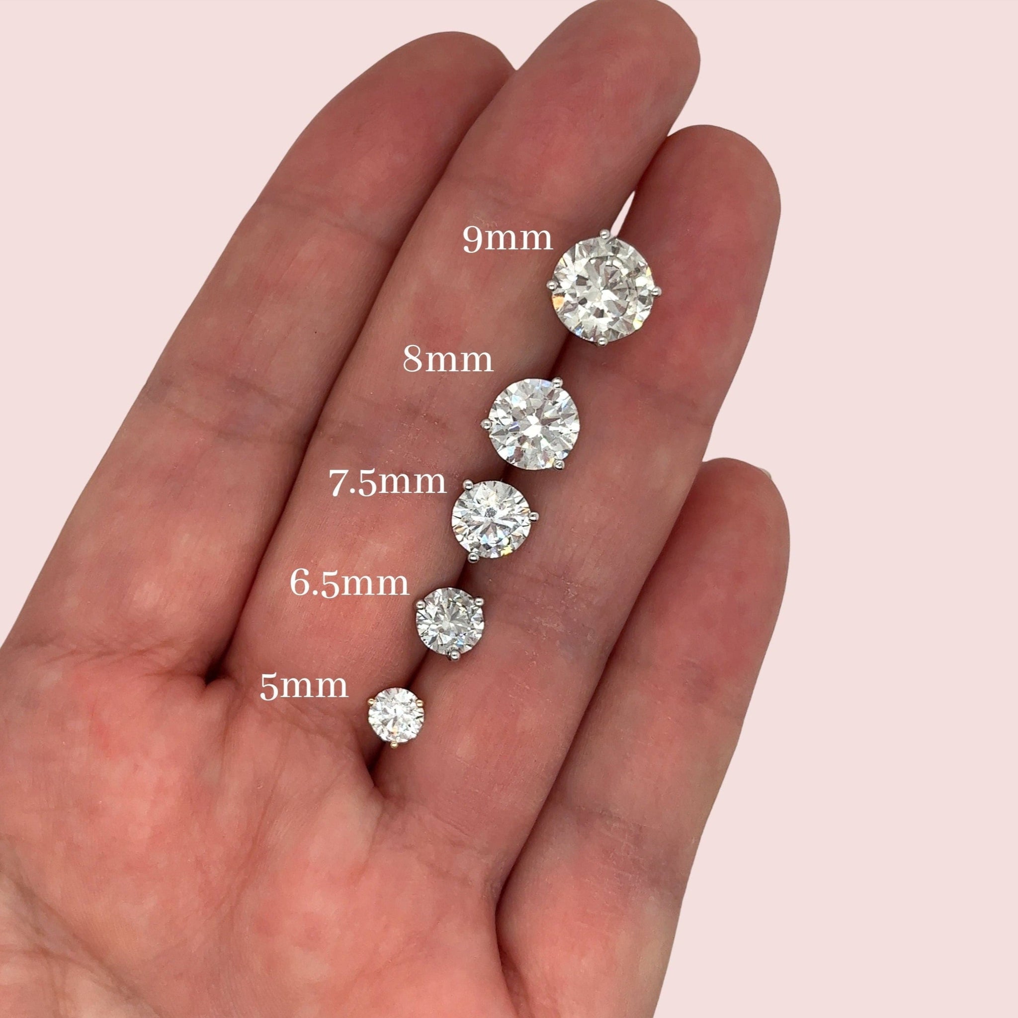 1-6 ctw Martini Prong Lab Grown Diamond Stud Earrings – ASSAY