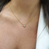 1 Carat Brown Diamond 18K Gold Solitaire Pendant Necklace
