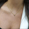 1 Carat Brown Diamond 18K Gold Solitaire Pendant Necklace
