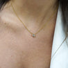 1 Carat Brown Diamond 18K Gold Solitaire Pendant Necklace
