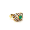 1 Carat Vintage Cabochon Cut Natural Emerald Ring in 18k yellow gold-Assay Jewelers-ASSAY