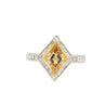 1 carat GIA certified Fancy Yellow Lozenge-cut Diamond Ring - ASSAY