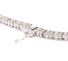 10 Carat Natural Diamond Two Strand Riviera Graduated Tennis Necklace Platinum