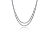 10 Carat Natural Diamond Two Strand Riviera Graduated Tennis Necklace Platinum