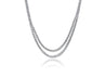 10 Carat Natural Diamond Two Strand Riviera Graduated Tennis Necklace Platinum