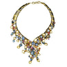 100 Carat Mixed Multi-Gem Avant-Garde Statement Necklace in 18k Gold