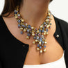 100 Carat Mixed Multi-Gem Avant-Garde Statement Necklace in 18k Gold