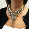 100 Carat Mixed Multi-Gem Avant-Garde Statement Necklace in 18k Gold