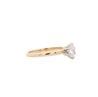 1/2 Carat Marquise Diamond Solitaire 2-tone 14K Gold Ring