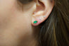 1/2 Carat Natural Emerald Marquise Cut 8MM Stud Earring in 14K Solid Gold-Earrings-ASSAY