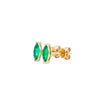 1/2 Carat Natural Emerald Marquise Cut 8MM Stud Earring in 14K Solid Gold-Earrings-ASSAY