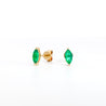 1/2 Carat Natural Emerald Marquise Cut 8MM Stud Earring in 14K Solid Gold-Earrings-ASSAY