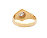 1/2 Carat Round Diamond Solitaire Unisex Ring in 14K Yellow Gold