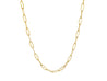 14K Gold 3.8MM 16 Inch Paper Clip Chain Necklace