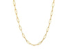 14K Gold 3.8MM 16 Inch Paper Clip Chain Necklace