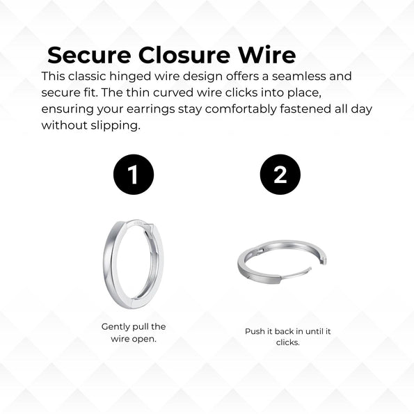 14K Gold Two Tone Thick Reversible Huggie Hoop Earrings