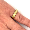 14K Gold Uneven Curved Ring in Brushed Gold-Gold Ring-ASSAY