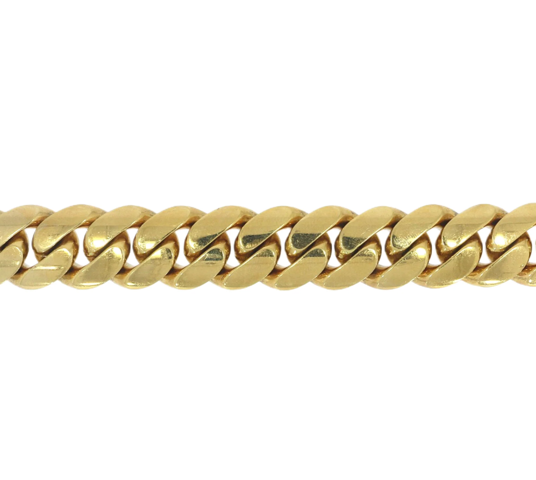 14K Yellow Gold Miami Cuban Link Chain Bracelet | 4-21.5MM, 8-10"-Bracelet-ASSAY