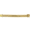 14K Solid Gold Miami Cuban Link Chain Bracelet | 4-21.5MM, 6-10"