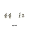 14K White Gold Butterly Real Diamond Stud Earrings-Diamond Earrings-ASSAY