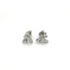 14K White Gold Dragonfly Real Diamond Stud Earrings