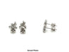 14K White Gold Butterly Real Diamond Stud Earrings-Diamond Earrings-ASSAY