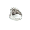 14K White Gold Pink Diamond Micro Pave Ring-Diamond Ring-ASSAY