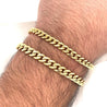 14K Yellow Gold Curb Link Chain Mens Bracelet | 5.75-6.5mm - 8.5 Inches