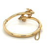 14K Yellow Gold Double Rams Head Bangle Bracelet-Bangle-ASSAY