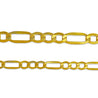 Gold Figaro chain - ASSAY